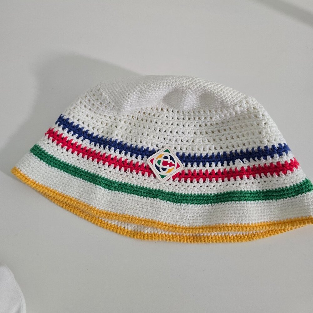 Casa Blanca unisex cotton corchetes hat
